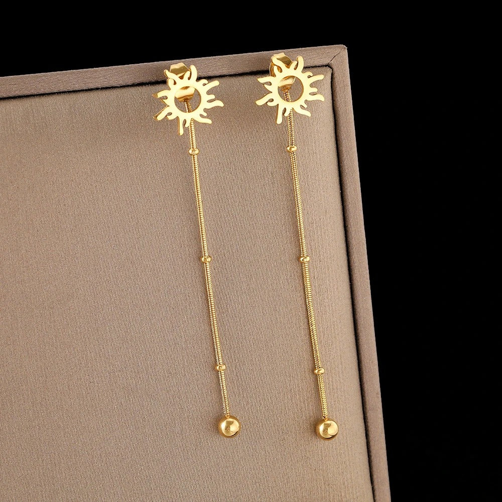 Solar Earrings | Sunshine Drop Earrings | Radiance Earrings | Sunburst Earrings
